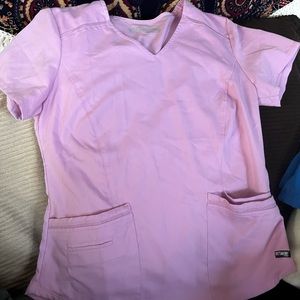 Grays anatomy by barco, light pink/purple,S/XS set